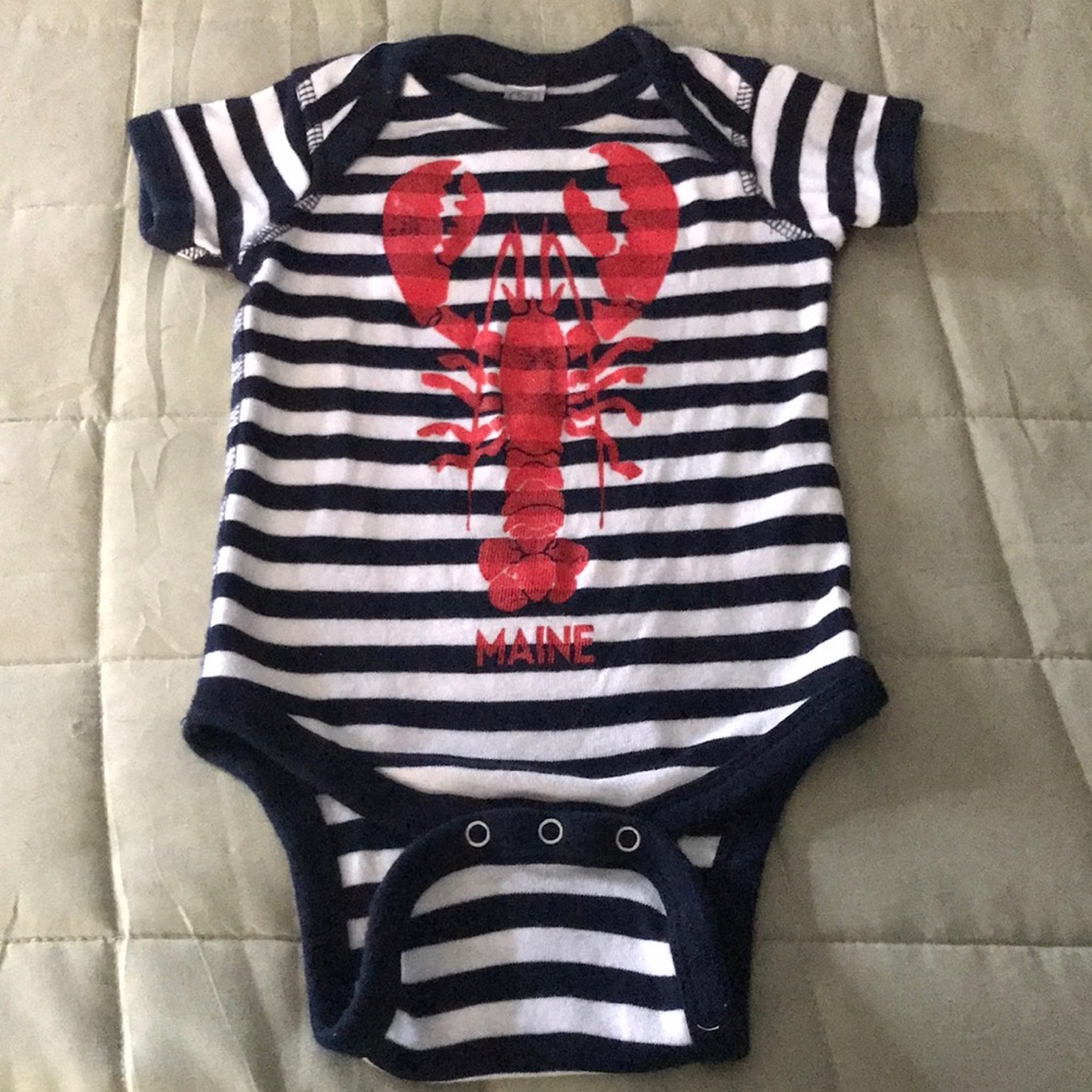 Striped Lobster Onesie